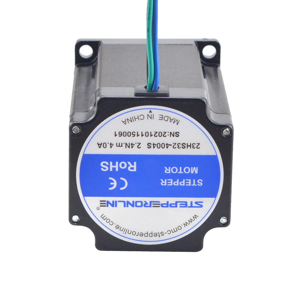 STEPPERONLINE Nema 23 Шаговый двигатель 2,4 Нм 57x82 мм 4A D = 8 мм Nema23 Шаговый двигатель 340 унций, 4 отведения для фрезерного станка с ЧПУ (art.: 3920cbf6a33af) - 3920cbf6a33af