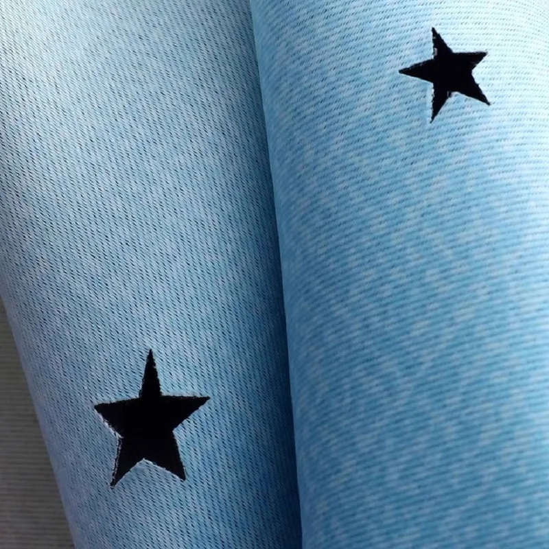 Полая звезда двухслойная затеняющая занавеска с полым бантом для спальни