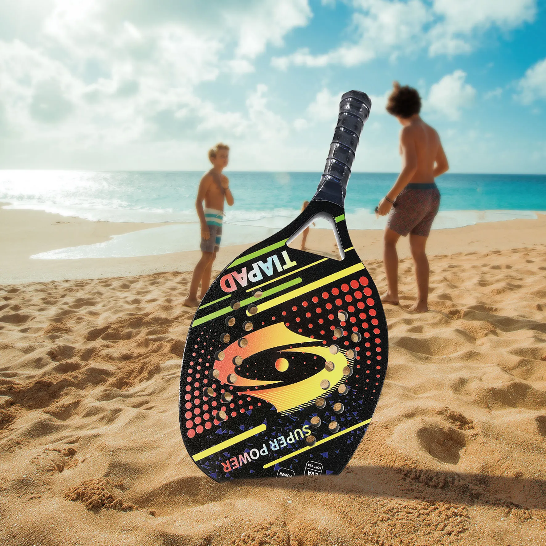 Outdoor Training Carbon 3k 12k 18k Beach Racket Board Racket