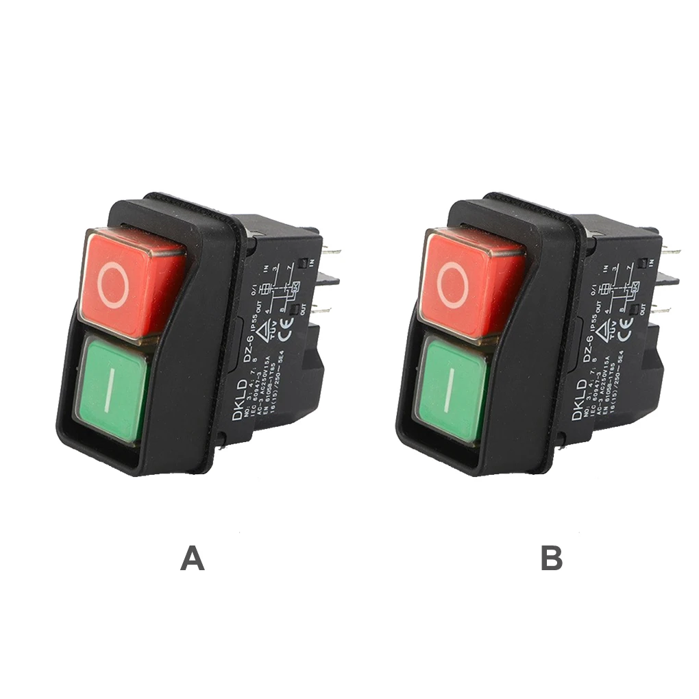 

1 2 3 Push Button DKLD Overload Protection Electromagnetic switch Stable Performance Sturdy Safety Switches Working DKLD DZ-6