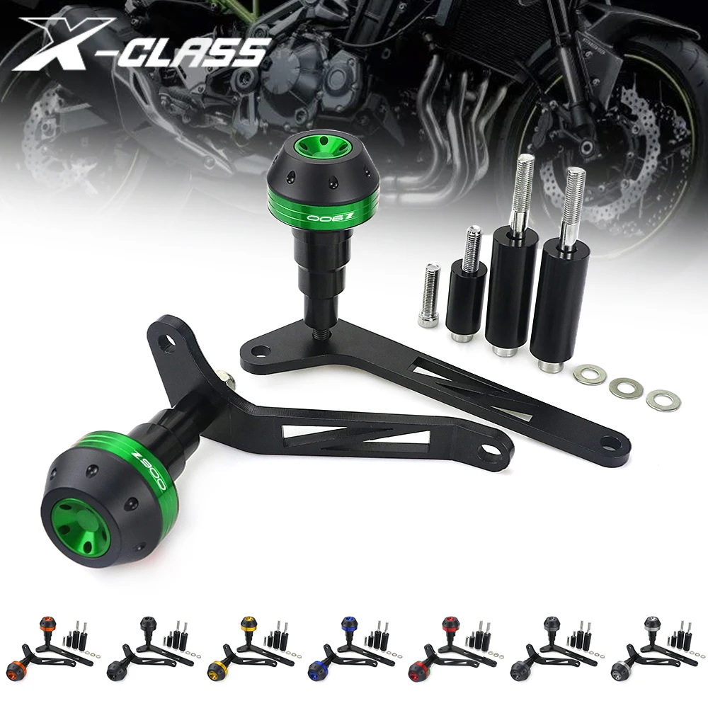 

Z900 Motorcycle Exhaust Frame Sliders Crash Falling Protector Pads with Bracket Accessories for Kawasaki Z900 2017-2020 2021