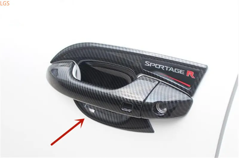 

Хромированная дверная ручка из АБС-пластика для Kia Sportage R 2018-2019, защита от царапин, украшение, автомобильные аксессуары F