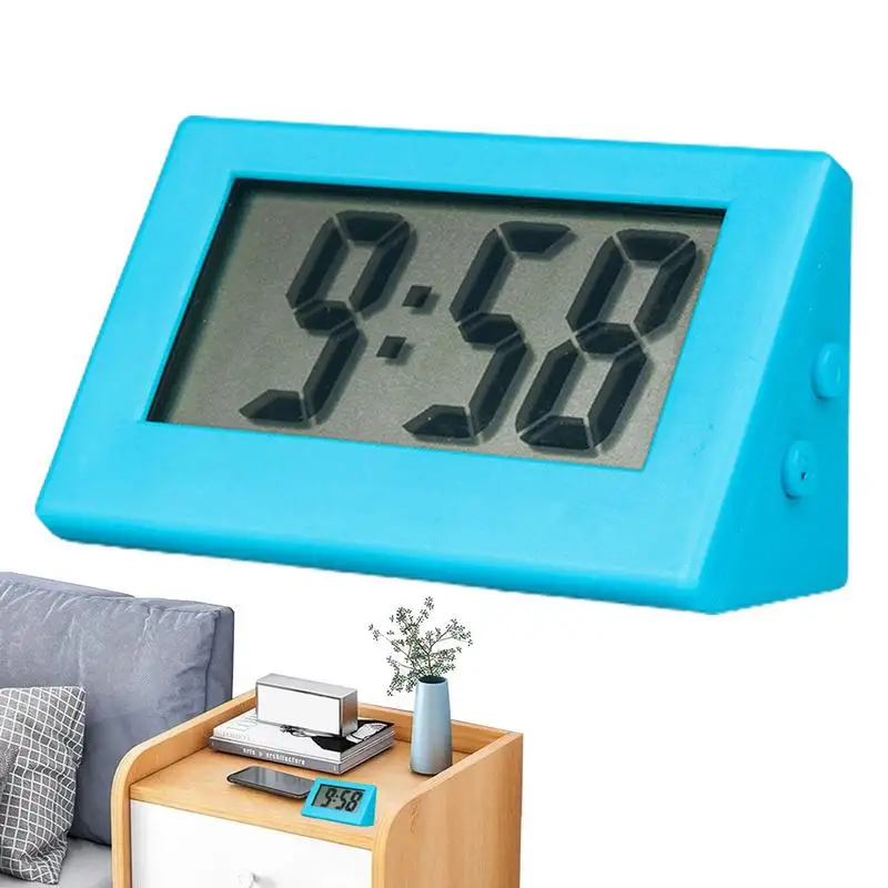 Silent Countdown Clock For Car Liquid Crystal Car Clock Digital Button Battery Mini Automotive Watch For Home