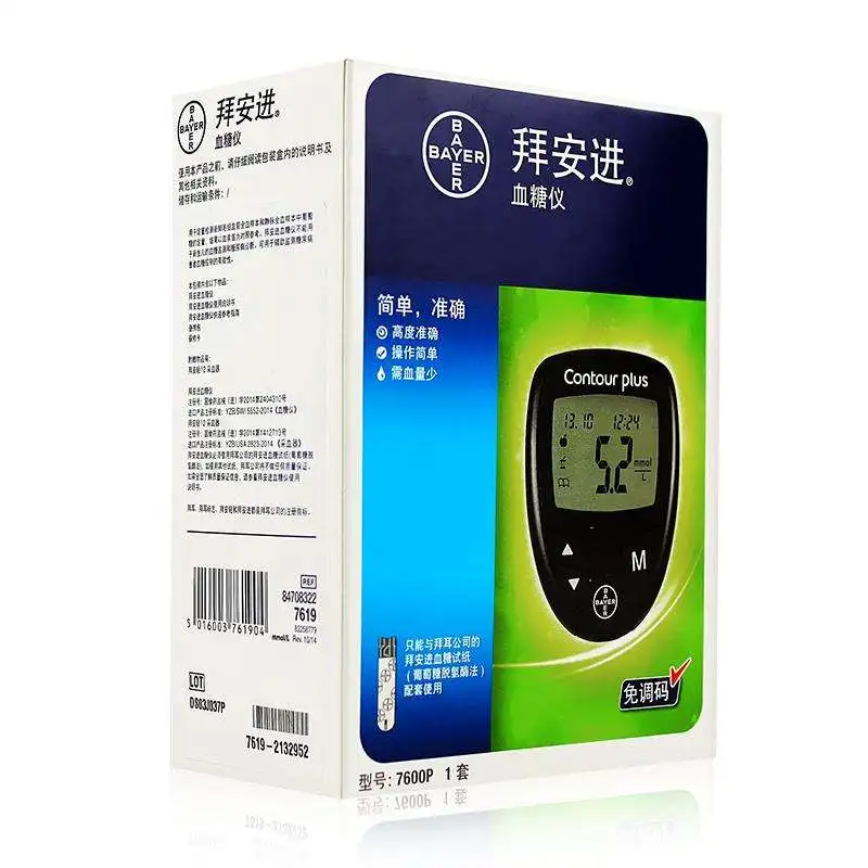 Bayer Contour Plus измеритель уровня глюкозы в крови тест-полоски глюкометр 50/100 шт.