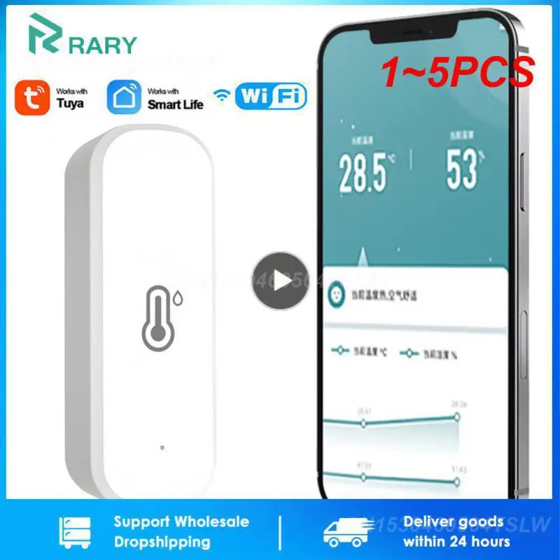 

1~5PCS Zigbee 3.0 Wifi Tuya Temperature Humidity Sensor Smart Home Thermometer Hygrometer Detector With Alexa Smart Life
