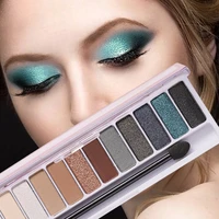 12 colors nude eyeshadow palette matte glitter lasting waterproof non flying powder professional eyeshadow eye makeup palettes