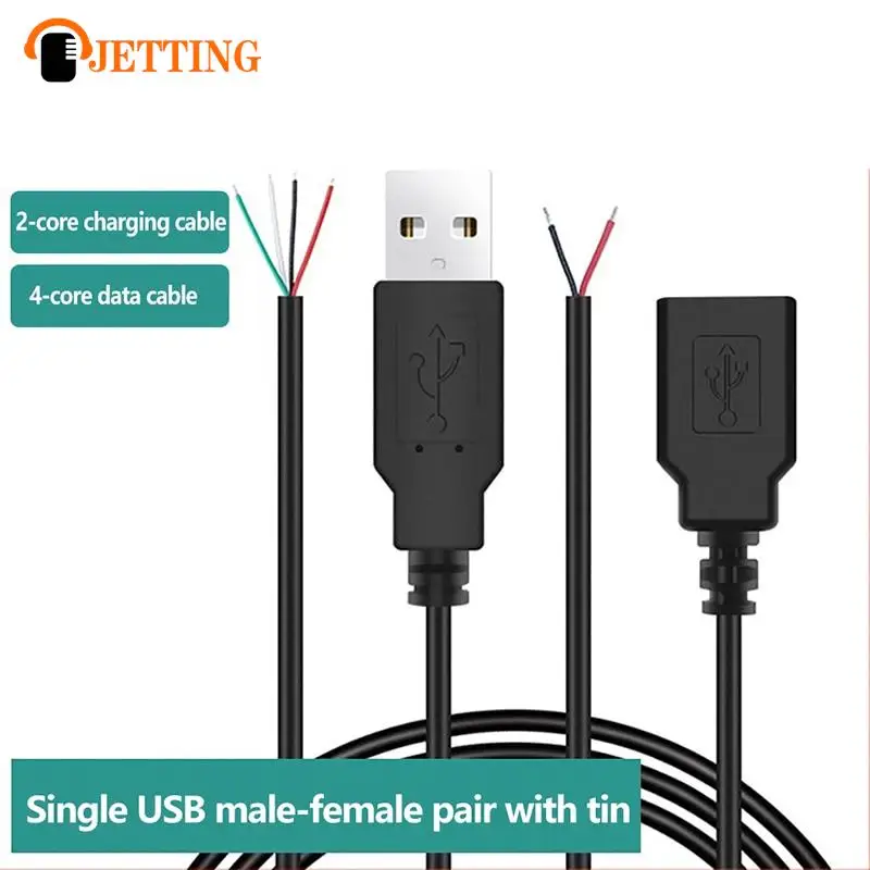 

Кабель питания 0,3 м/1 м/2 м, 2-Контактный USB 2,0, 4-контактный разъем для розетки, зарядный шнур, удлинитель «сделай сам», 5 В линия