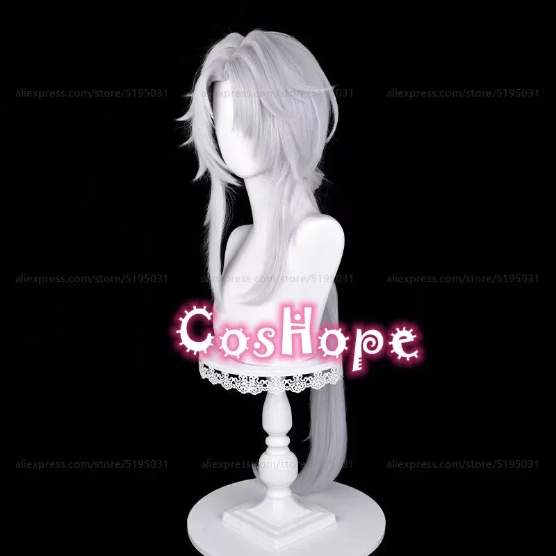 Парик для косплея YingXing термостойкие синтетические волосы серебристого и белого