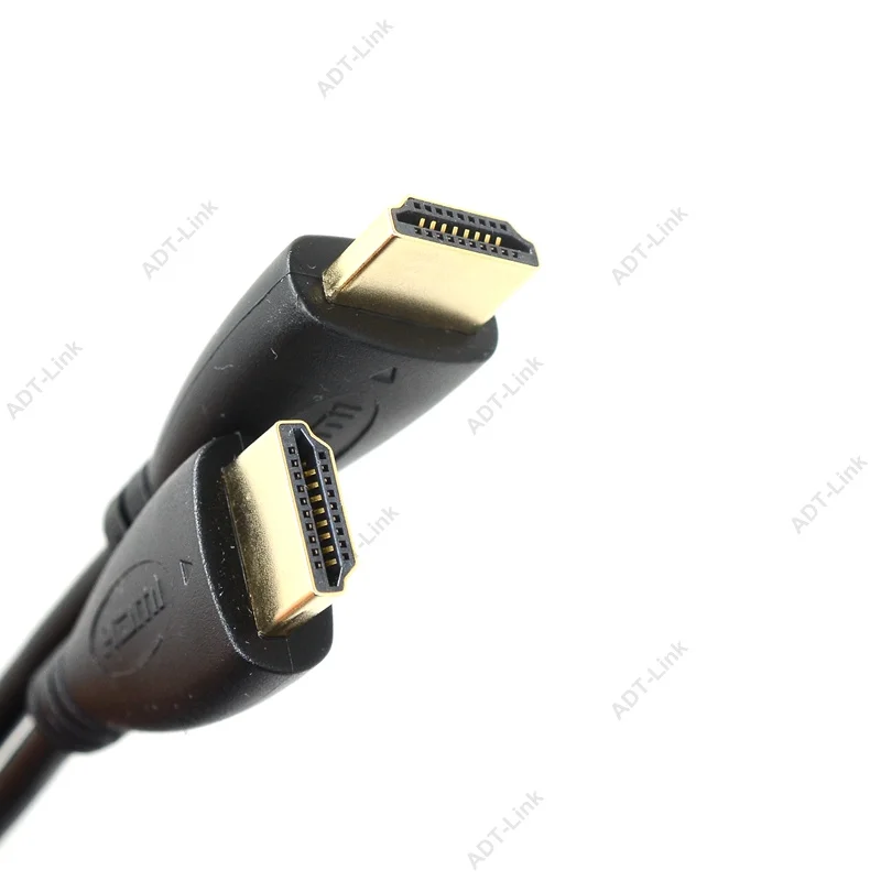 HDMI-совместимый с HDMI на правый и левый угол Mini Micro штекер-штекер эластичный