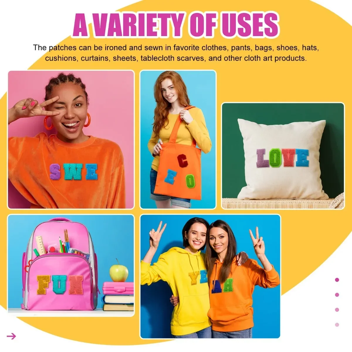 Нашивки из синели с буквами пришивные нашивки университетский алфавит A-Z