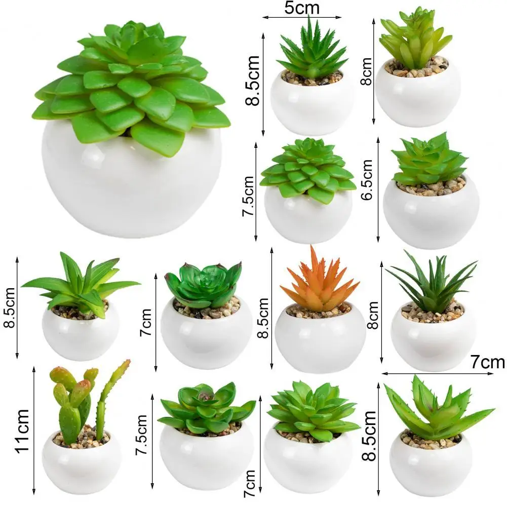 

High Quality Vivid Plastic Fake Succulent Plants Artificial Succulents Multi-style Fresh Keeping