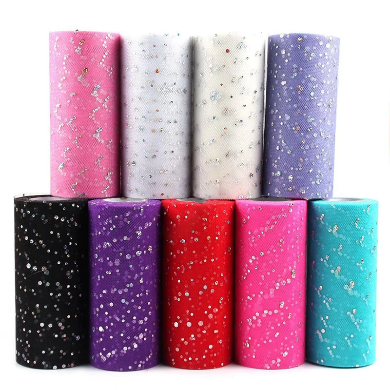 Блестящая Лазерная пачка ширина 15 см 10 ярдов