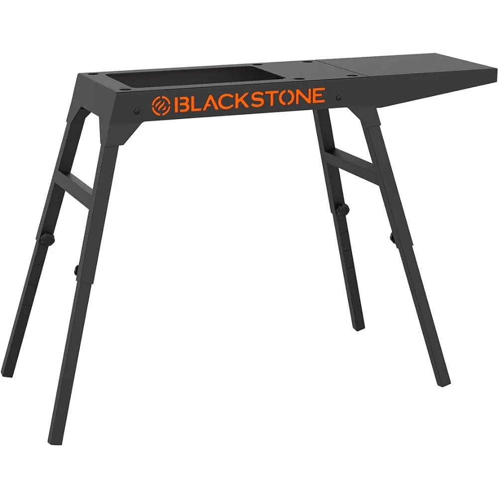 

Blackstone Universal Griddle Stand with Adjustable Leg and Side Shelf - Made to fit 17” or 22” Propane Table Top Griddle