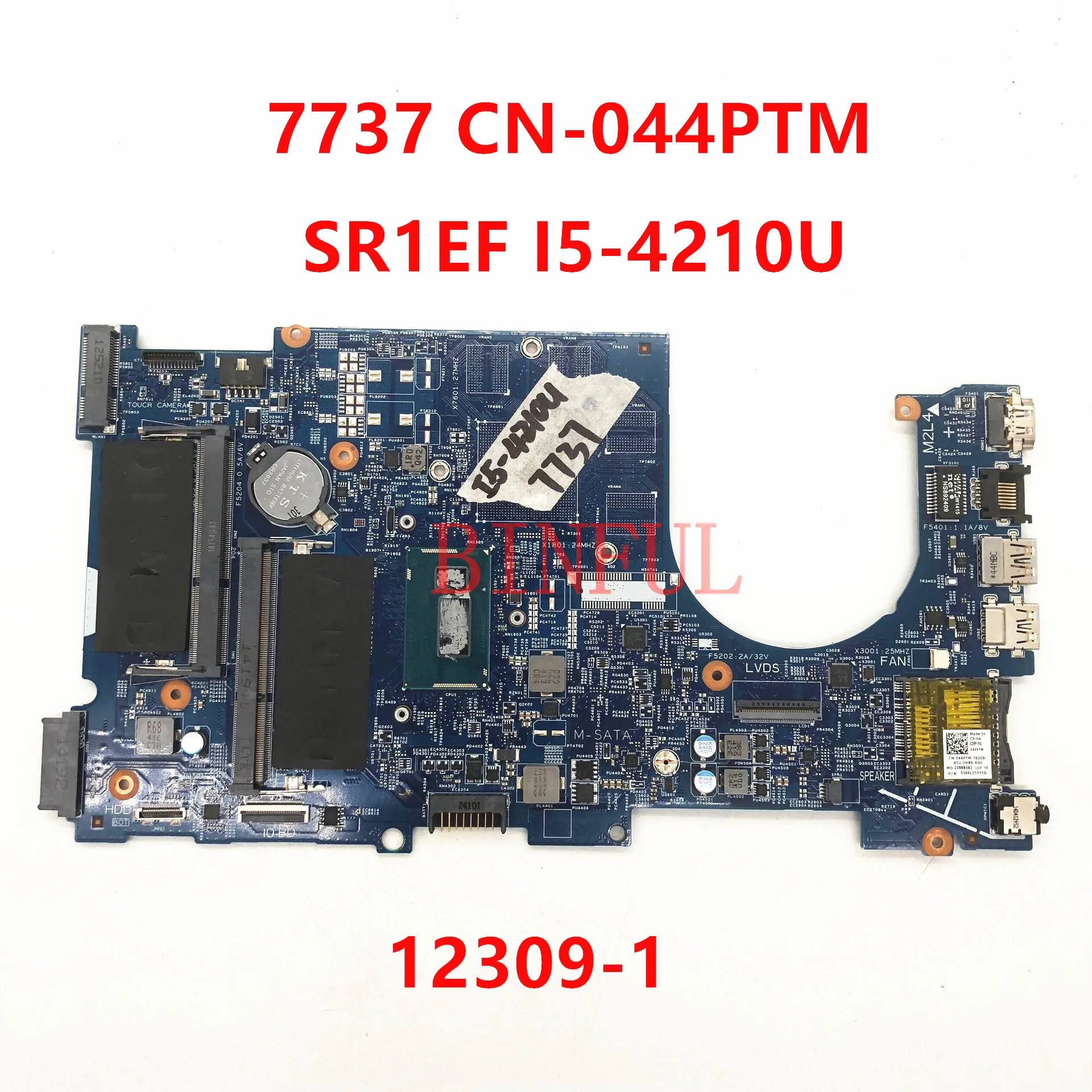 Высококачественная материнская плата для ноутбука DELL 17 7737 модель 12309 P M 44PTM 1 7-1 с