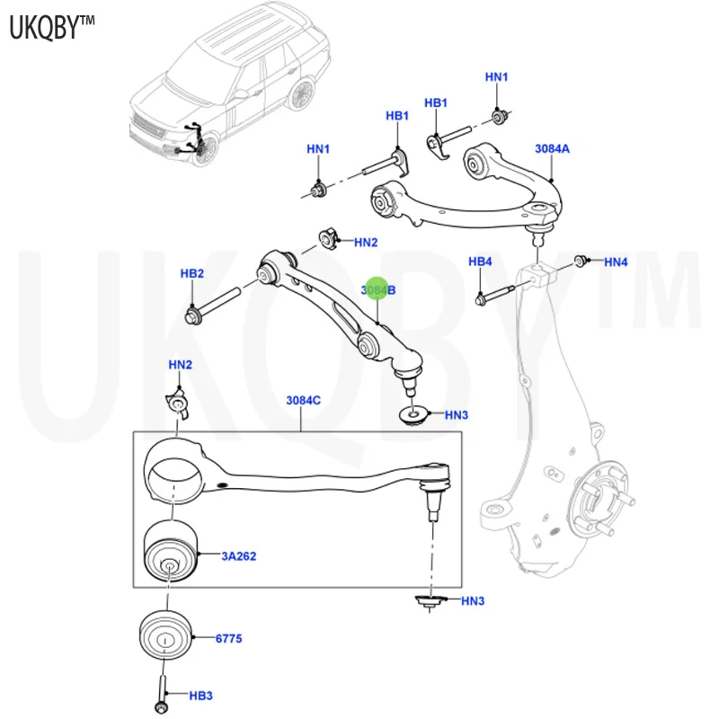 Передняя подвеска La nd Ro ve r Di sc ov er y 2017 LR078477