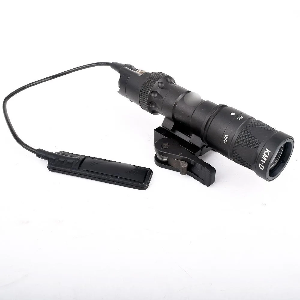 

Tactical M323V light output and pressure switch and LED white light and strobe output in accordance with railway Spoce 20 mm