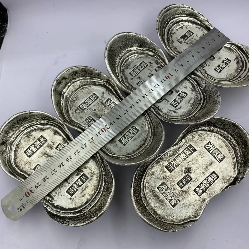 Старинное ремесло династии Цин пять императоров большой слиток официальное