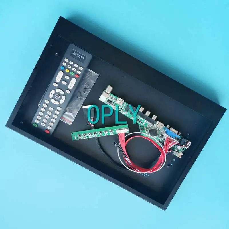 

For LP140WH2-TLA1/TLE2/TLF1/TLL1 Metal Case+TV Analog Driver Board 1366*768 LVDS 40-Pin VGA USB RF HDMI-Compatible DIY Kit 14"