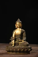 9 tibetan temple collection old bronze gilt cassock pattern medicine buddha amitabha worship buddha town house exorcism