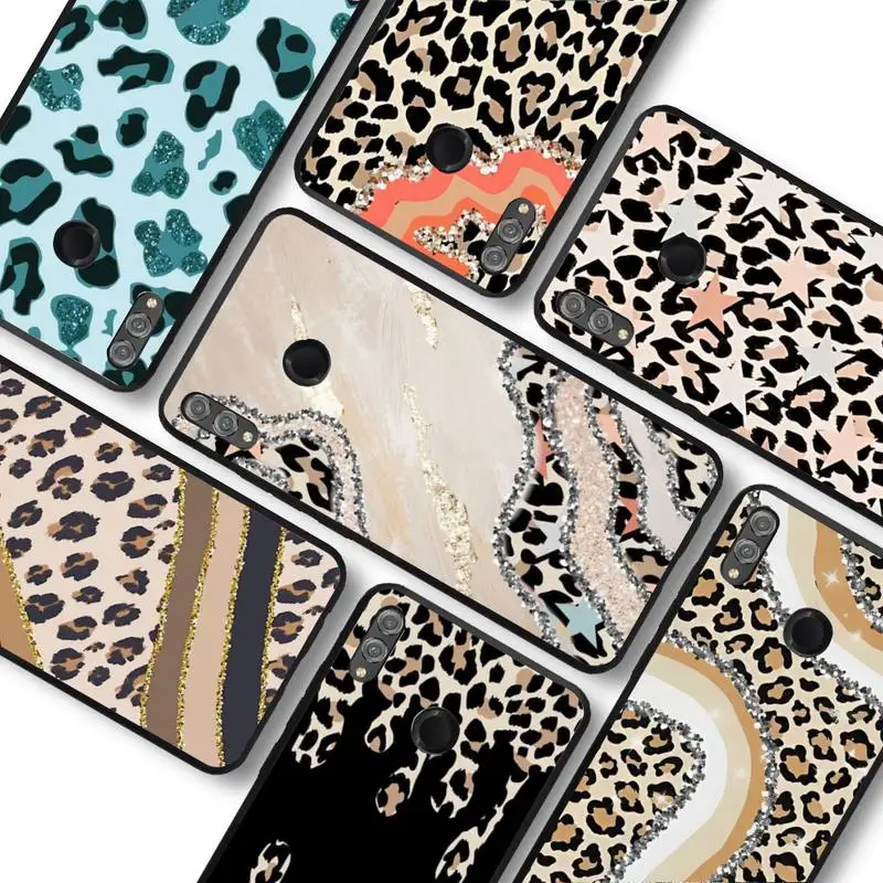 

leopard print Phone Case for Huawei Honor 10 i 8X C 5A 20 9 10 30 lite pro Voew 10 20 V30