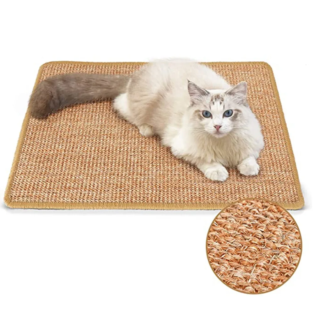 

Cat Scratch Mats Durable Sisal Cats Scratcher Cat Toy for Indoor Cats Grinding Claws and Protecting Furniture Couch Carpets