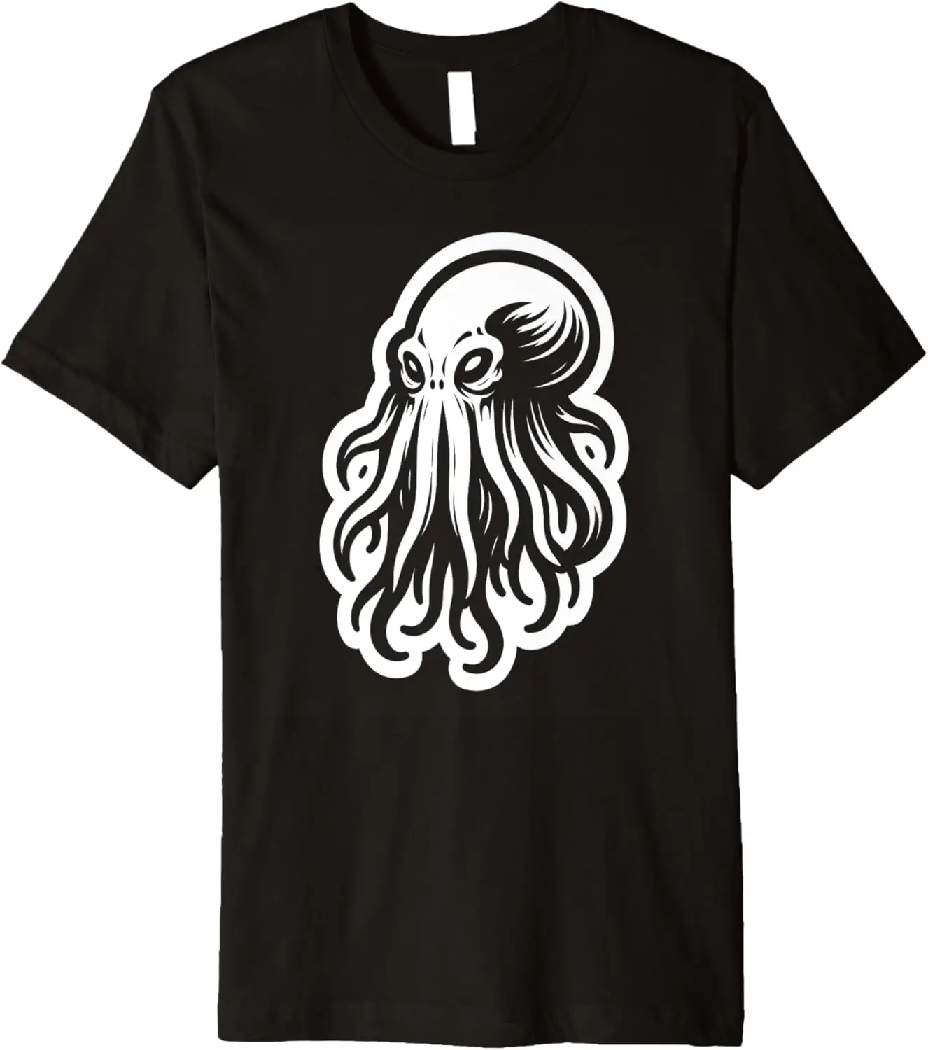 Винтажный дизайн ужасов Эльдритч — футболка премиум-класса Пробуждение Ктулху