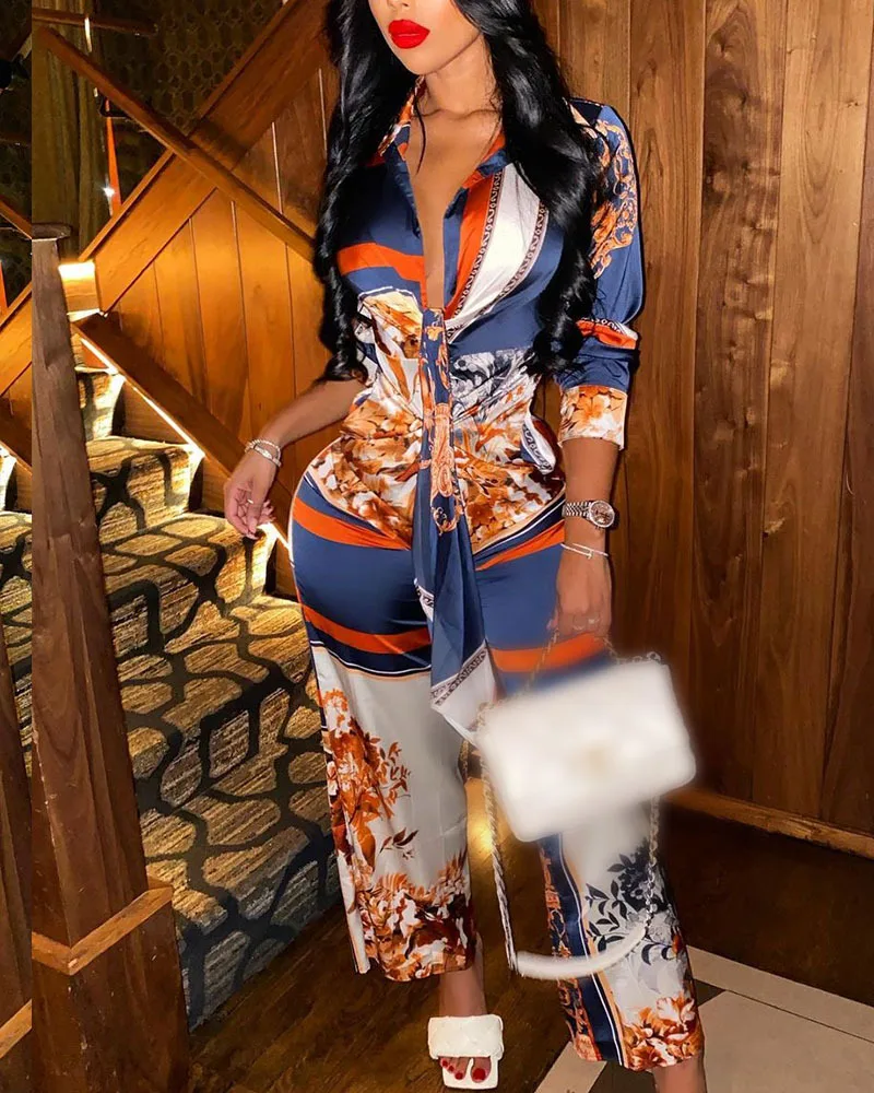 

2022 Women's New Printed Bodysuits One Piece Jumpsuit Bodysuits