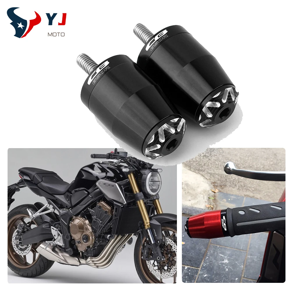 

For Honda CB650R CB500F 2019-2020 7/8'' 22MM Motorcycle High Quality CNC Accessories Handlebar Hand Grips Handle Bar End Cap