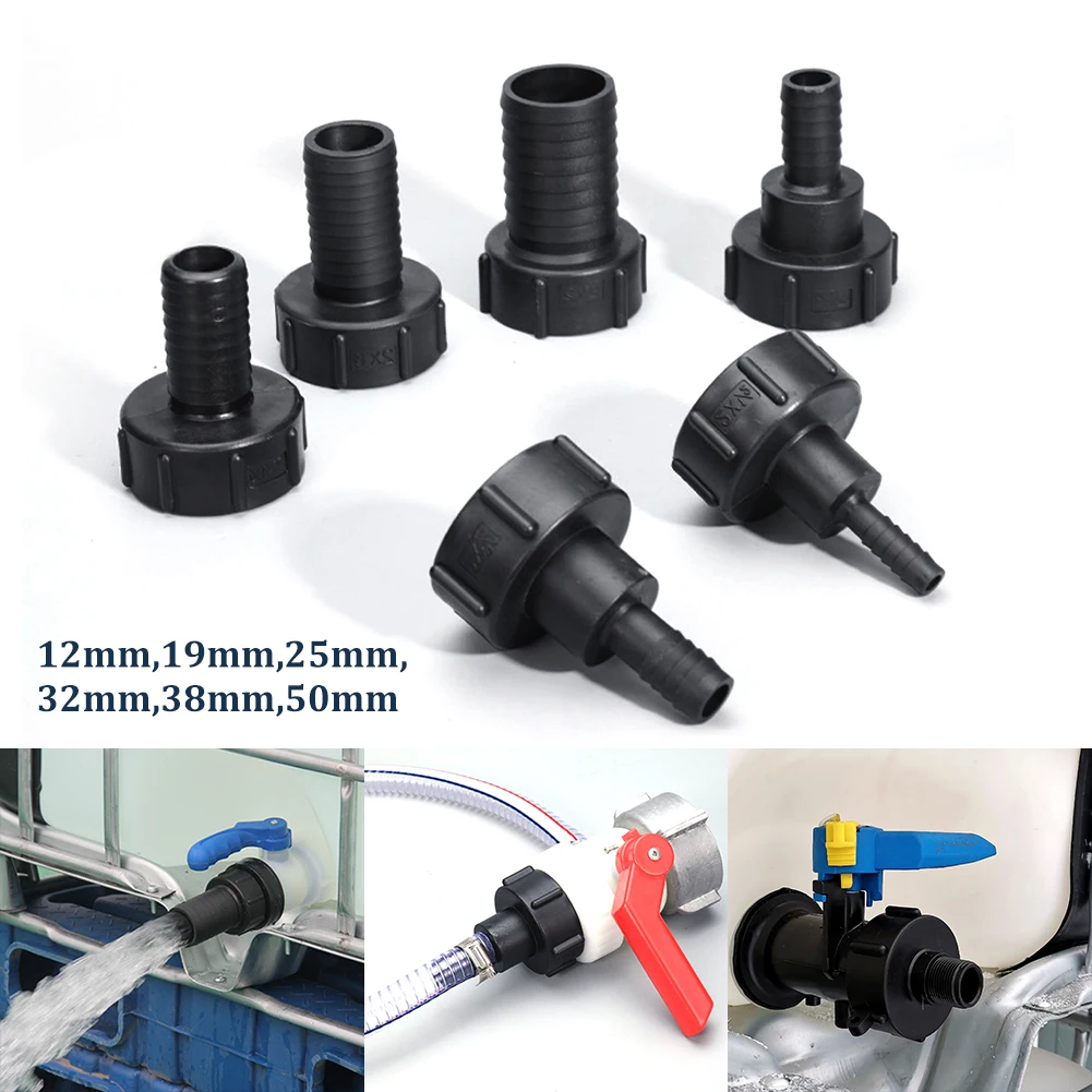 

1/2" 3/4" 1" 2" IBC Tank Adapter Plastic Tap Connector Water Tank Fittings Quick Connect Garden Hose Connectors For Home Garden