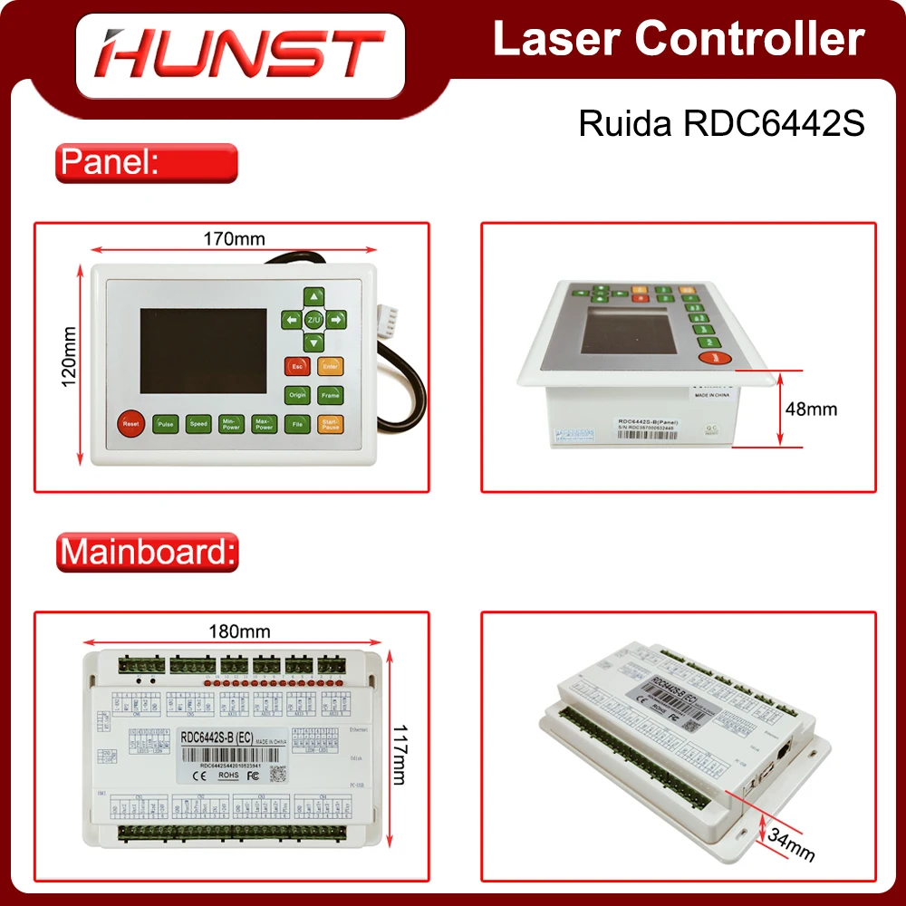 Hunst Ruida RDC6442S RDC6442G Co2 Laser DSP Control Card Laser Engraving And Cutting Machine Motherboard Control System enlarge