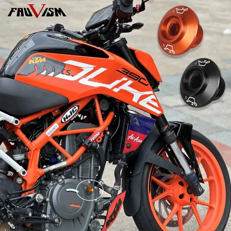 Для KTN RC 125 390 DUKE 2014-2023 мотоцикла крышка картера двигателя с ЧПУ масляный заливной