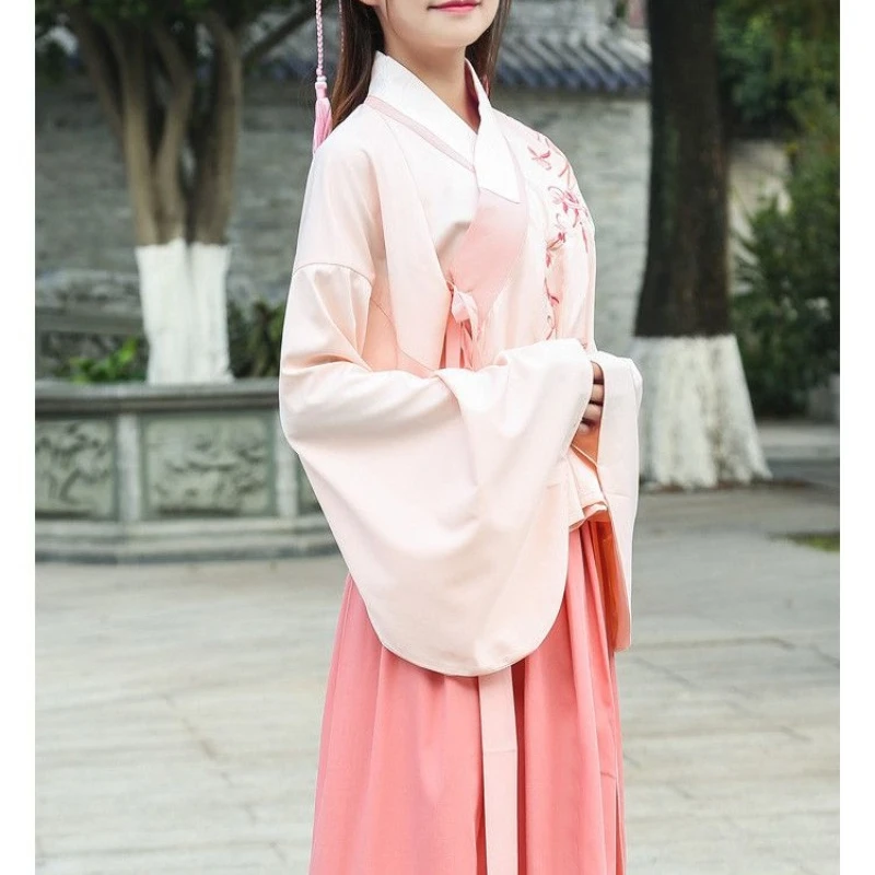 Женское платье Hanfu в китайском стиле традиционное танцевальное женское раннее