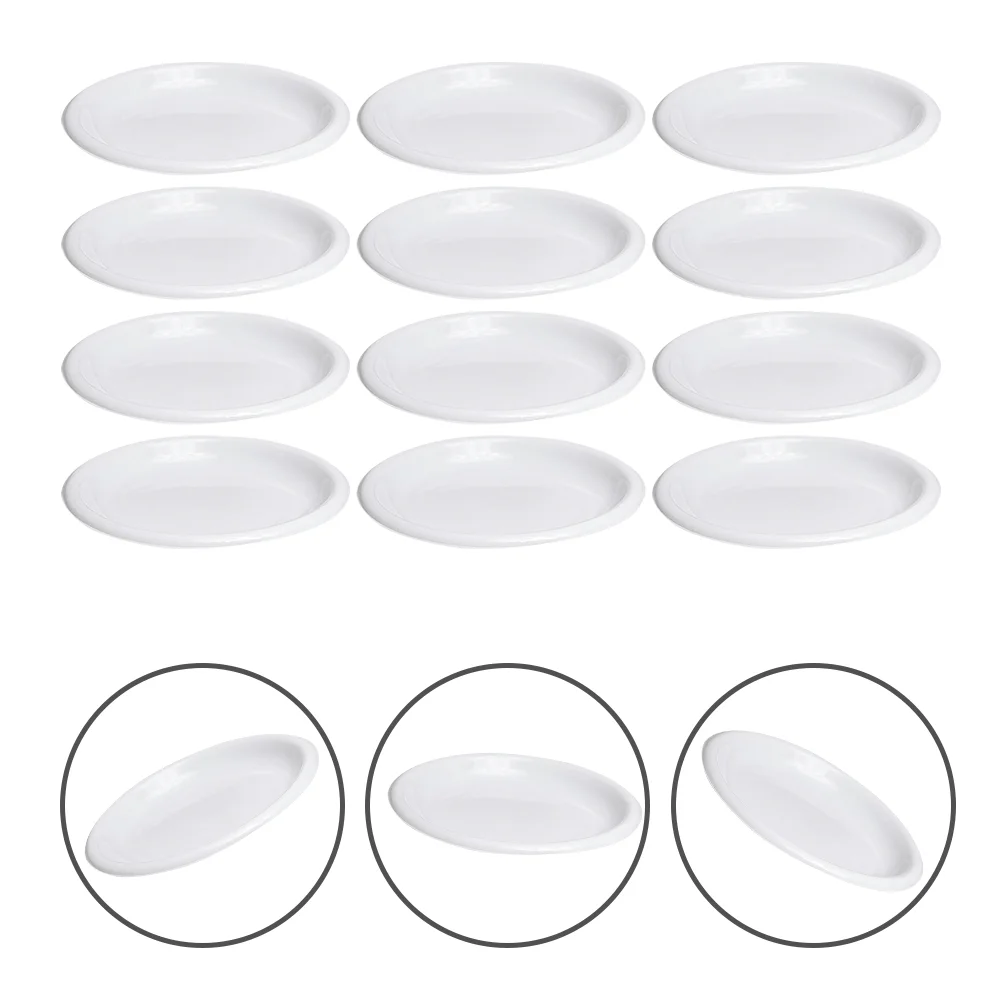 

12Pcs Convenient Serving Plates Multi-function Food Plates Desktop Serving Dishes