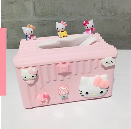 Ящик Hello Kitty для гостиной спальни коробка салфеток многофункциональный рулонный