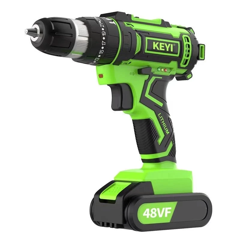 

2022 New Two-speed lithium electric drill pistol drill electric screwdriver electric hammer drill metal tin sign