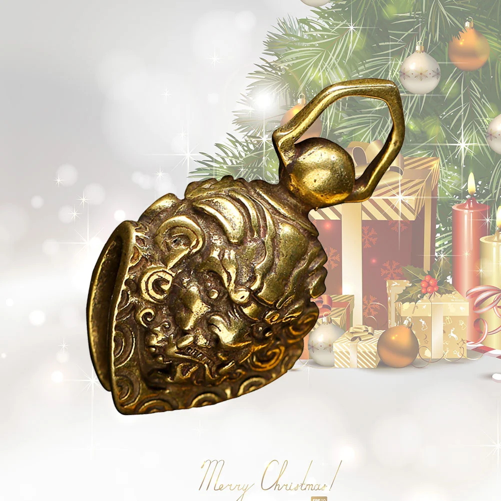 

Car Keychains Hanging Pendant Bell Bag Christmas Tree 4*2.4cm Yellow Creative Gift