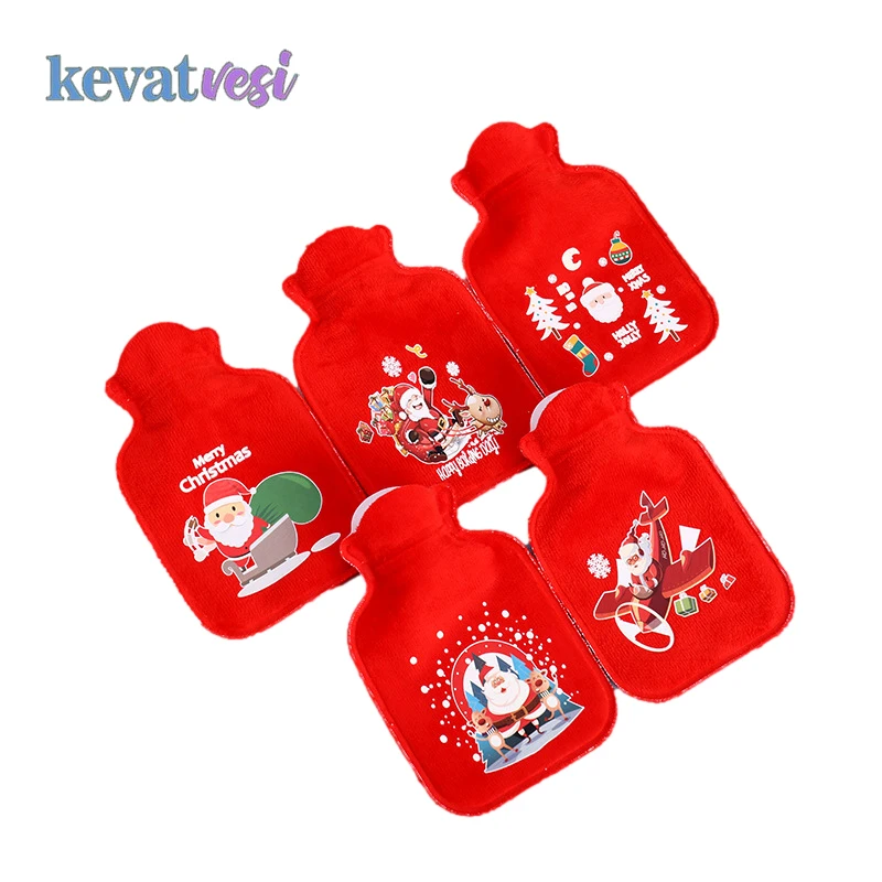 

Christmas Red Hot Water Bag Cute Cartoon Santa Bunny Hot Water Bottle Winter Hand Warmer Reusable Hot Water Bags Christmas Gifts