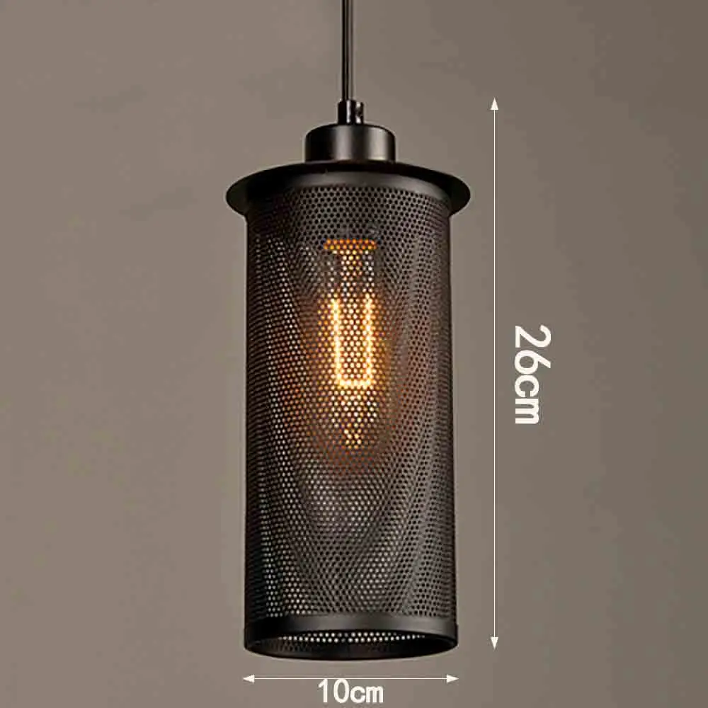 

Американская Ретро простая Лампа В индустриальном стиле, железная Люстра для ресторана, бара, коридора, Эдисона с одной головкой, маленькая люстра