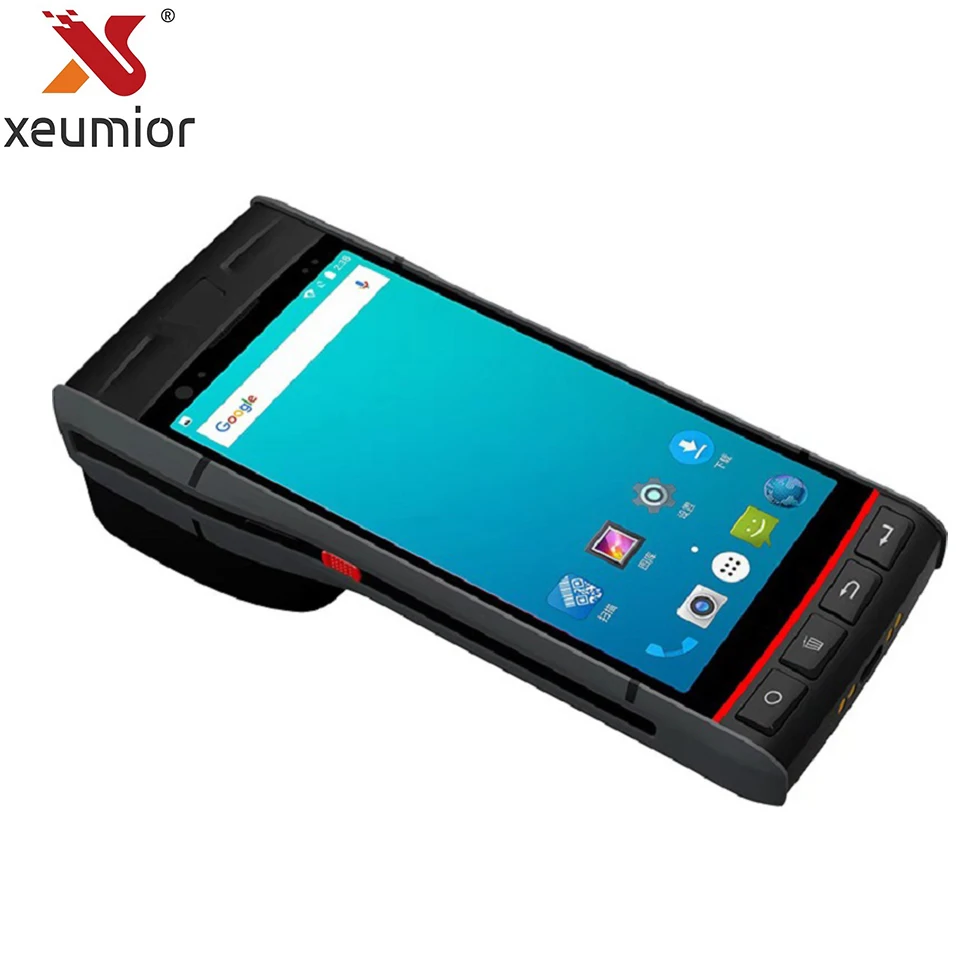 

DT60 PDA with Thermal Label Printer Logistics Industrial 4G WIFI Bluetooth Handheld Rugged Android 1D 2D QR Code Scanner PDA