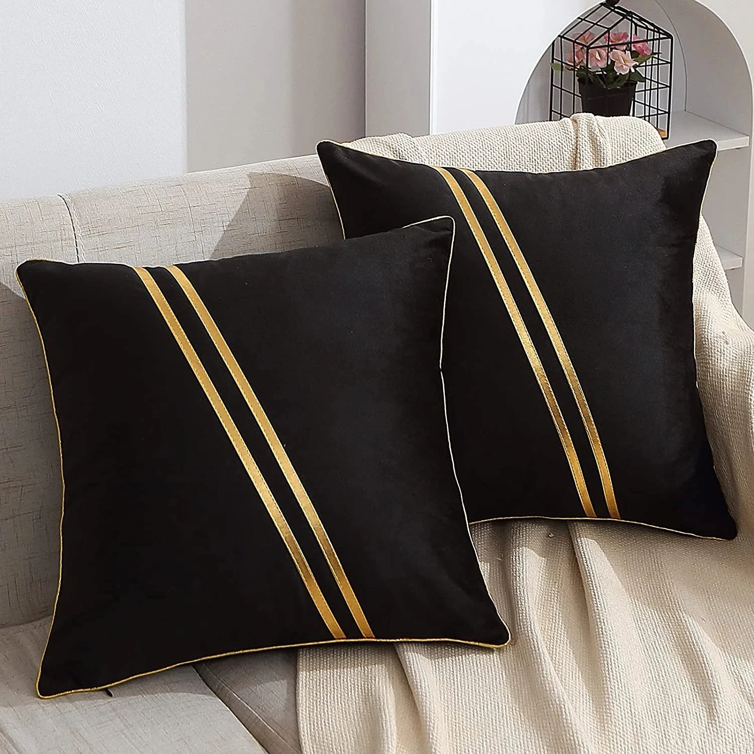 

Роскошный бархатный чехол для подушки, декоративный золотой чехол для подушки для дивана, гостиной, декоративный чехол для подушки 30x50 45x45, ч...