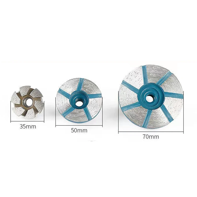 3Pcs Diamond Grinding Head Granite Stone Flowerpot Cobblestone Clear Bottom Rough Grinding Leveling Angle Grinder Grinding Block