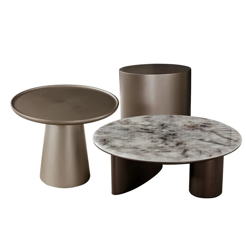 

Hxl Italian Minimalist Coffee Table Combination Super Crystal Stone Creative Simple and Light Luxury Living Room