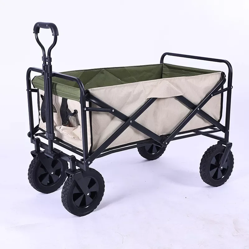 

Net Red Camping Car Camping Camp Trailer Folding Trolley Adjustable Fishing Goods Pulling 5 "8"Wheeled Outdoor Car tro