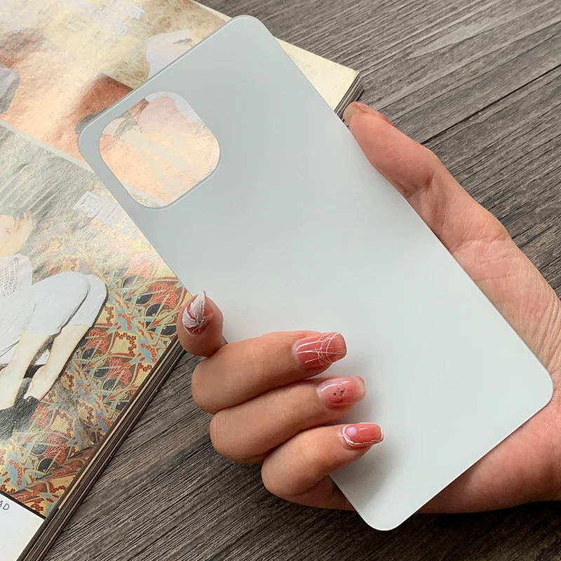 Задняя крышка для Xiaomi Mi 11 Lite задняя аккумулятора замена стеклянной панели +