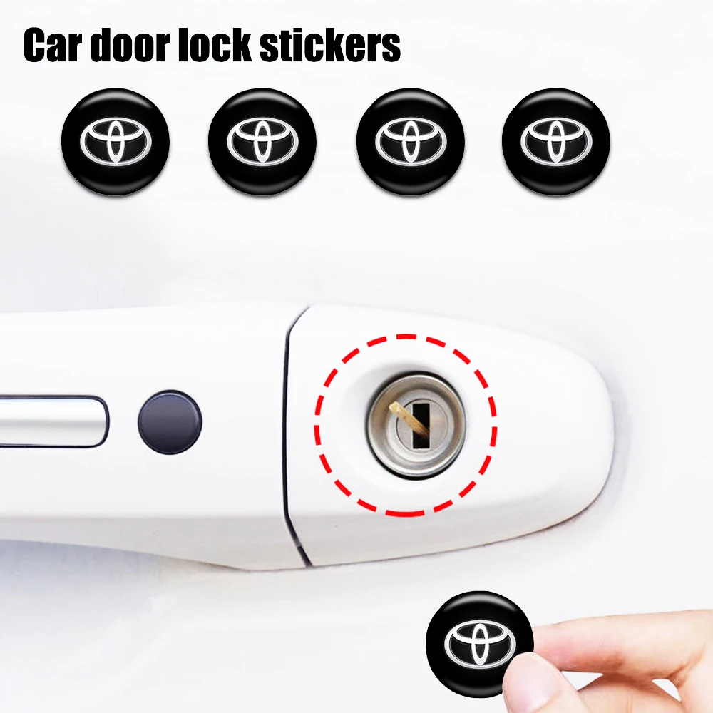 4pcs Car Lock Keyhole Stickers	