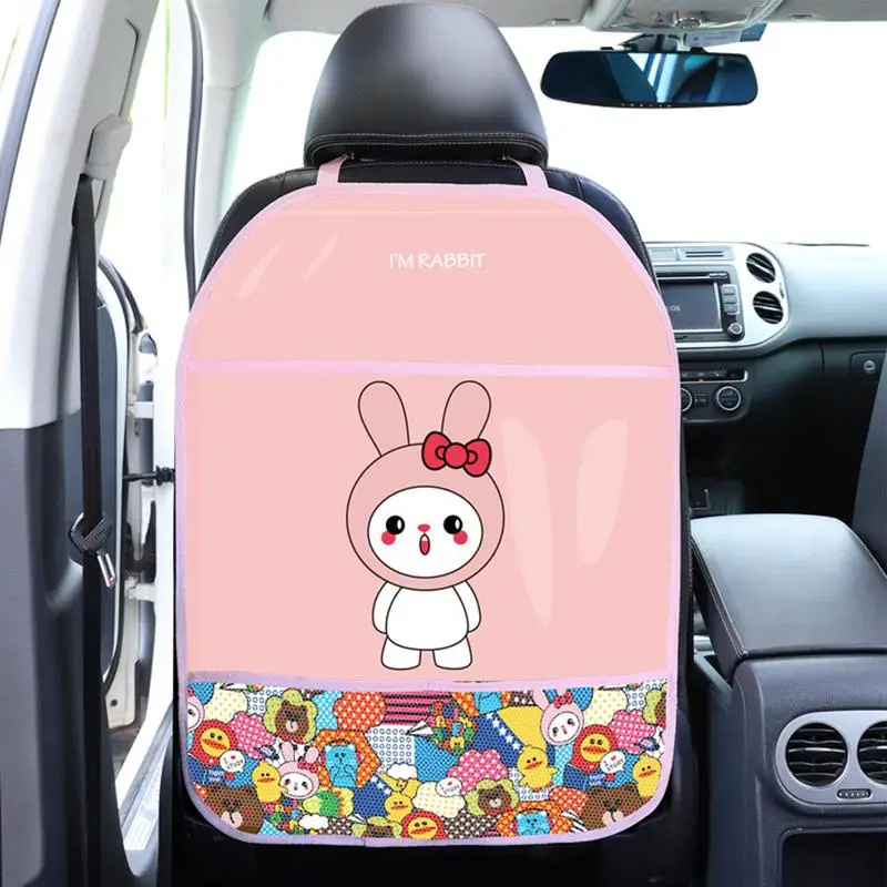 

Cute Children Car Anti Kick Mat Cartoon Car Seat Back Protector Waterproof Anti Dirt Pad For Car Kick Mat For Car