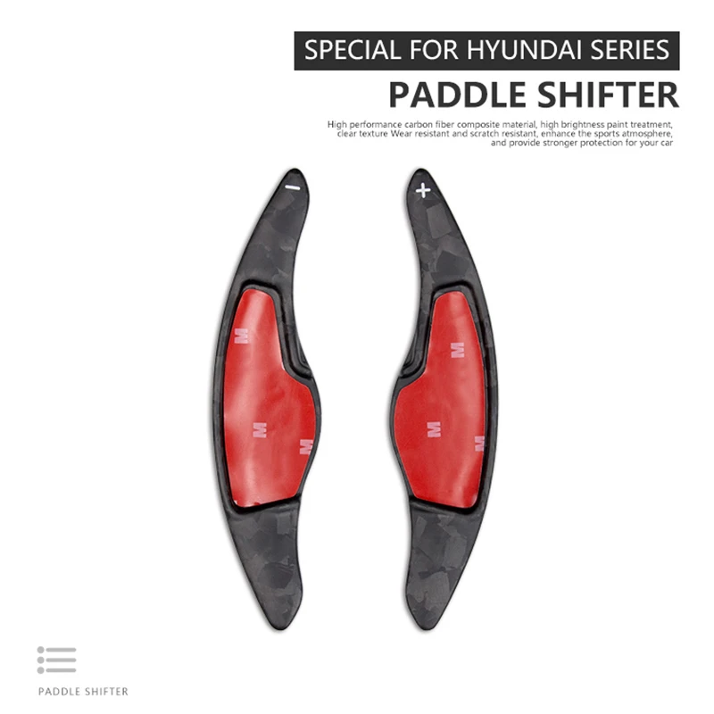 

For Hyundai Sonata 9th 2015-2019 Carbon fiber forged pattern Car Steering Wheel Shift Paddle Extension Shifter Car Styling
