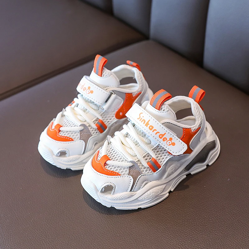 

Children Breathable Mesh Sport Shoes Hollow Out Casual Sneakers Toddler Boy Girls Non-slip Sport Sandals Kids Tennis 3-6Y Summer