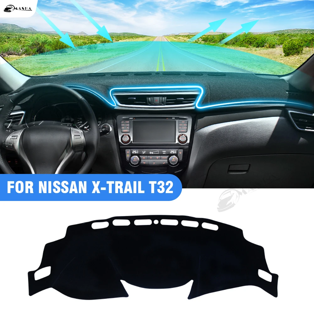 

Car Dashboard Cover For Nissan X-trail X Trail Xtrail T32 2014-2020 Pad Dash Mat SunShade Carpet Accessories Nonslip Protector