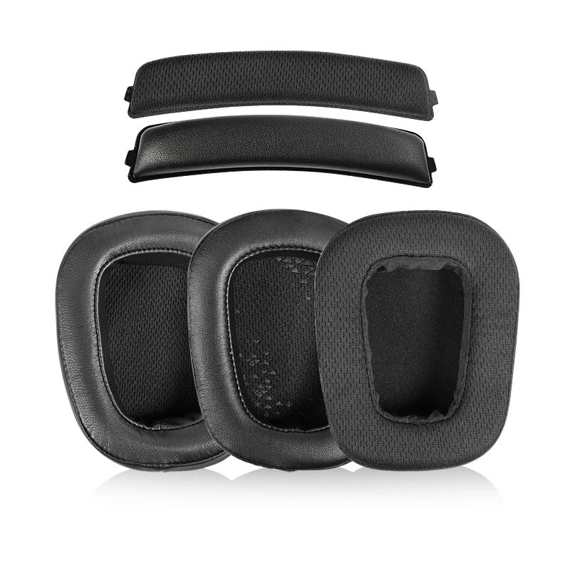 earpads For Logitech G633 G933  G633S Headphones Set Sponge Ear Cotton Earmuffs Breathable Mesh Accessories Head Beam headband